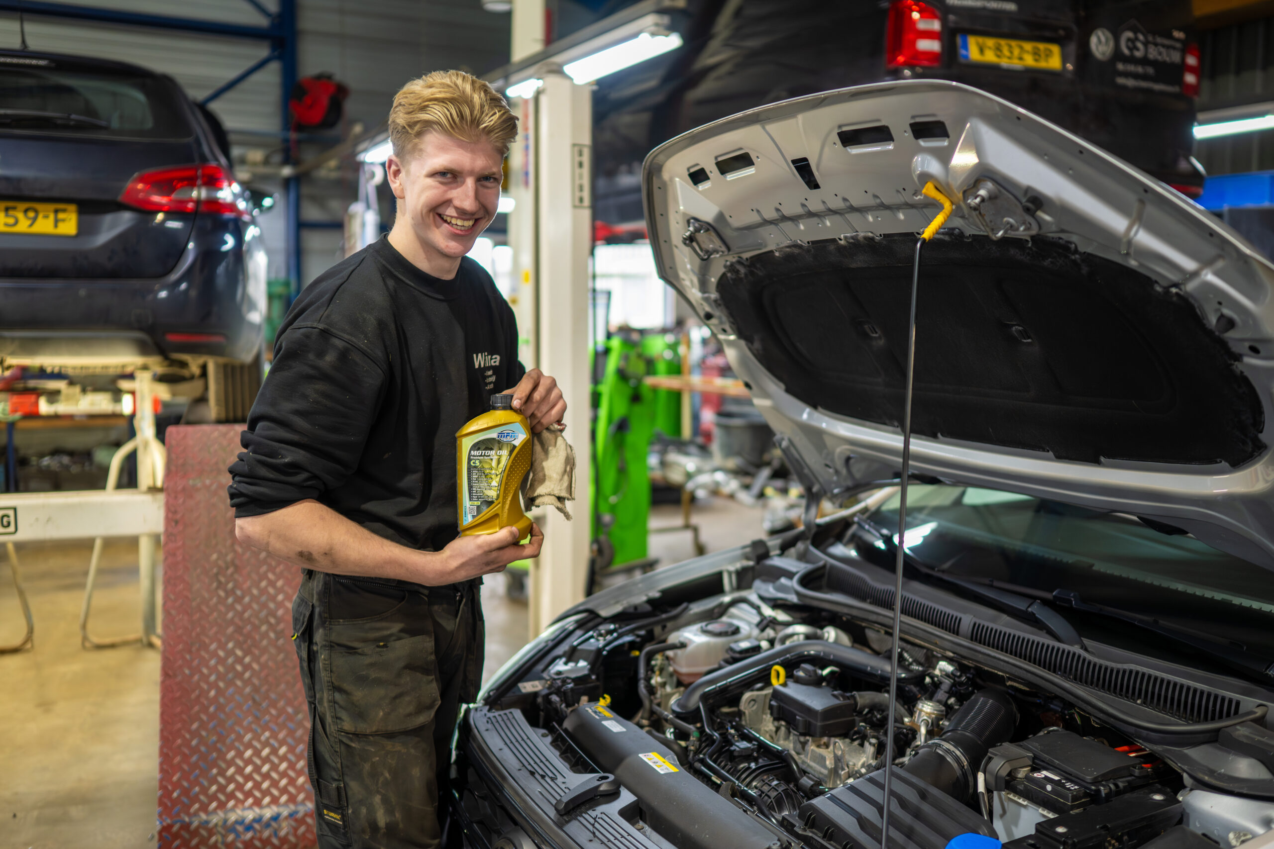 Eerste automonteur Menno Walinga